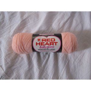 NEW Red Heart ❤ Knitting Baby Yarn Peach 247 Orlon Acrylic 2 OZ 3 PLY 1 Skein